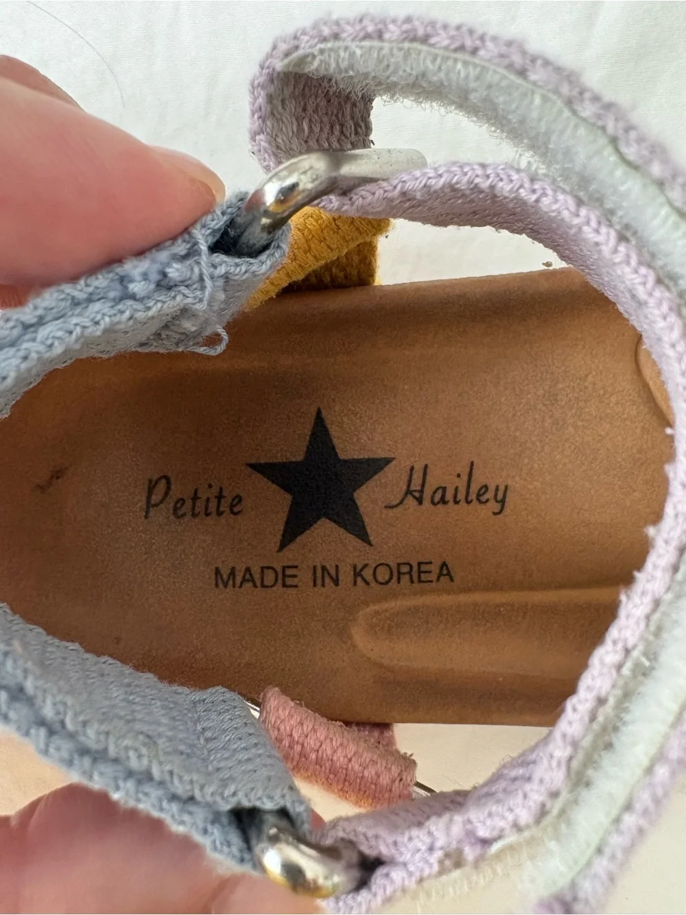 Pink Haley - Kids Multicolor Fabric Strap Sandals - toddler 5